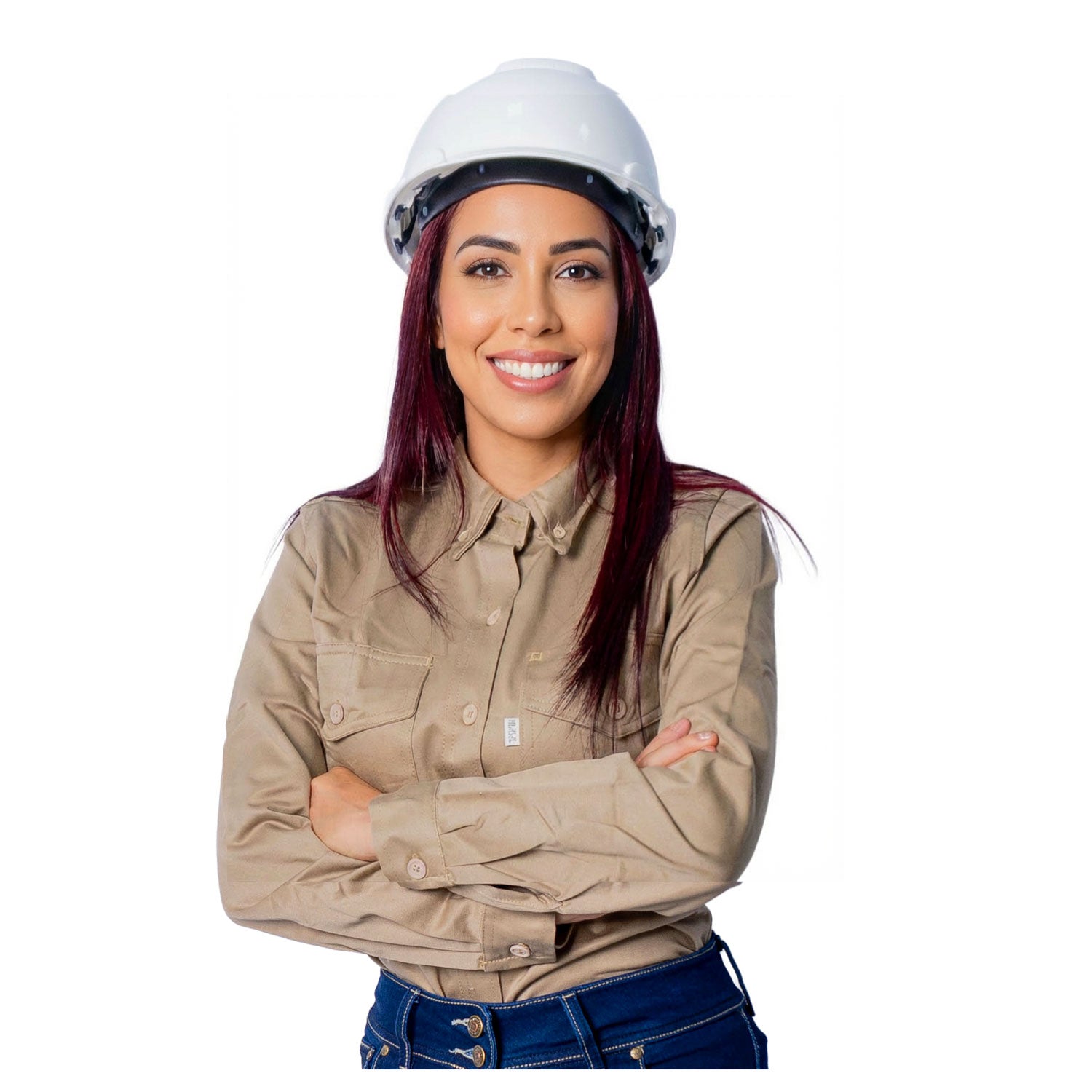 CAMISA DRILL SUPER NAVAL KAKI DAMA